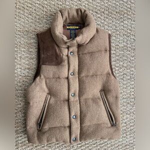 Ralph Lauren RUGBY Women’s Tweed Puffer Vest, Small